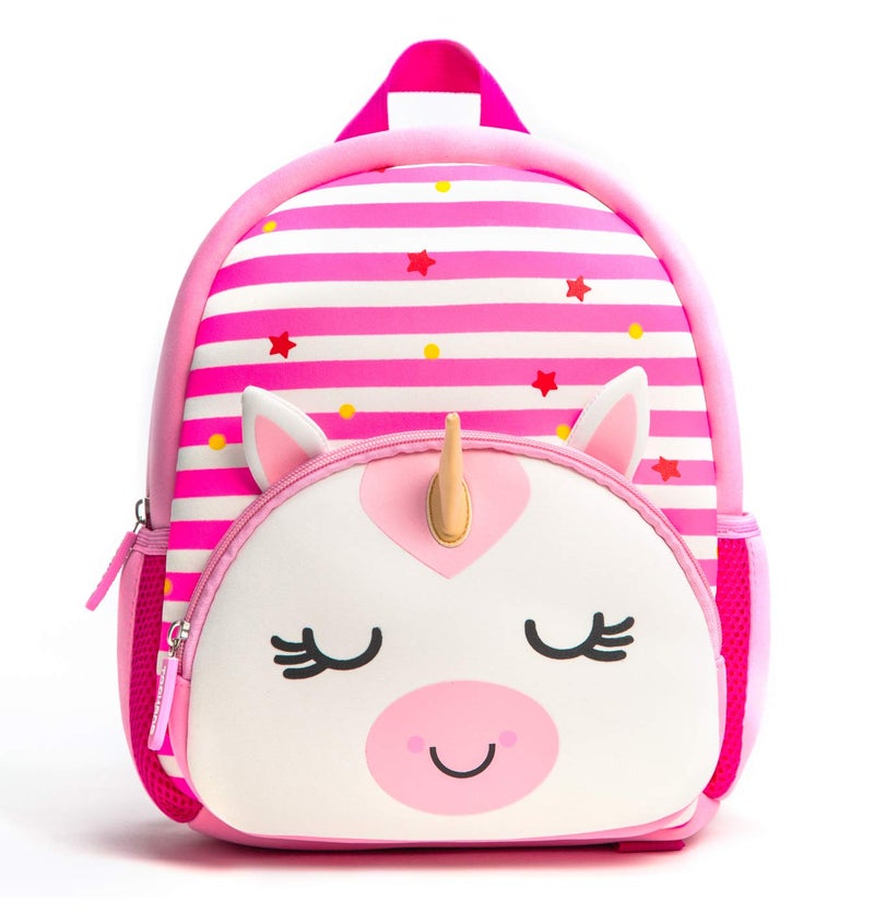 KK CRAFTS Preschool Backpack Toddler Neoprene Animal Schoolbag Lunch backpack for Kids Boys Girls(Unicorn) - Image 1
